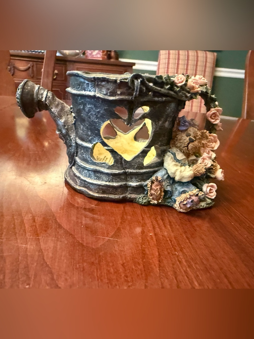 Boyds Bear Bearstone Lydia
Shower Of Roses Votive Candle Holder Figurine